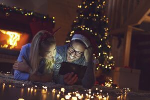 Couple on Christmas Eve